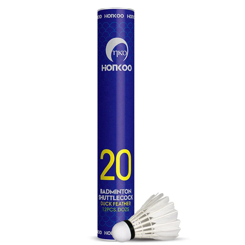 Good Quality Foamed Plastic Head Duck Feather Wholesale Aeroplane Most Durable Honkoo Badminton Shuttlecock