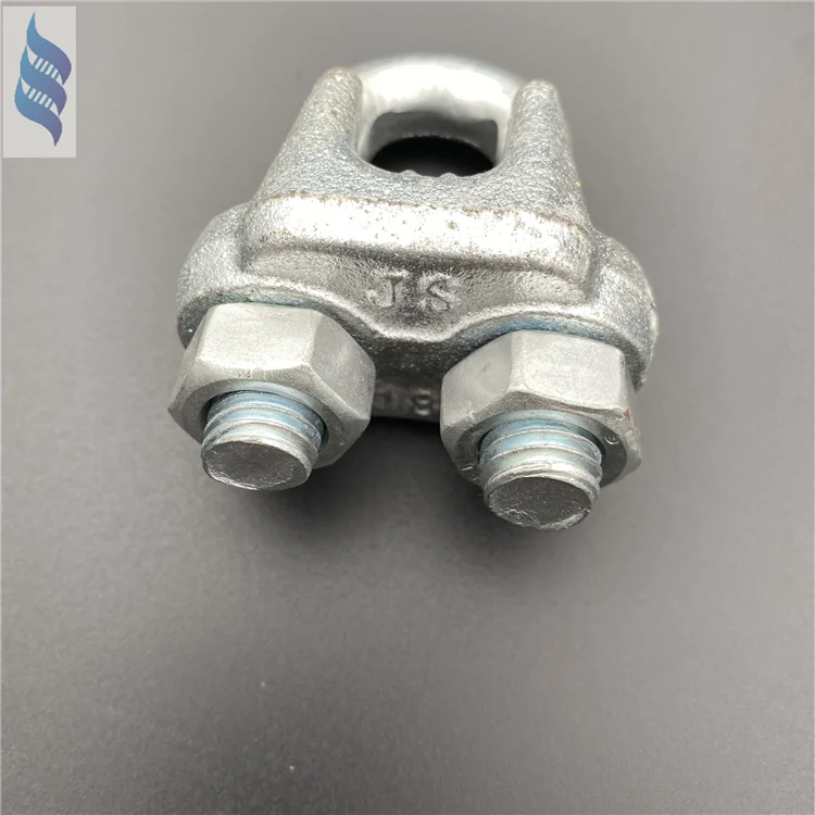 Galvanized Steel Wire Rope Fasteners Clamp M18