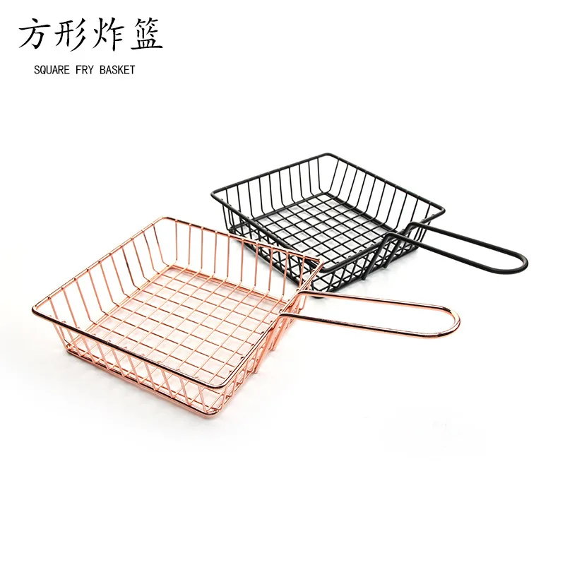 Wholesale Price Large Fry Basket Deep Fat Fryer Metal Iron Material Colanders And Strainers Quality