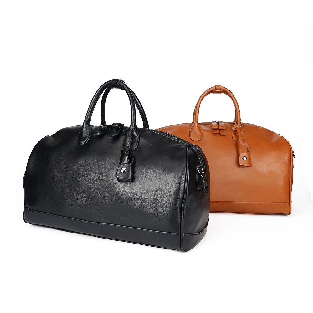Oversized Travel Duffel Bag Waterproof Genuine Leather Weekend bag Weekender Overnight Carryon Hand Bag