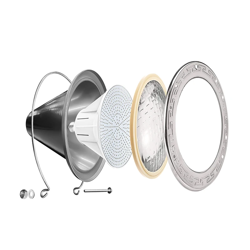 Refined Inground Pool Use Color Changing LED Pool Light with Remote Control E26/E27 Replacement Bulb for Pentair Hayward Fixture