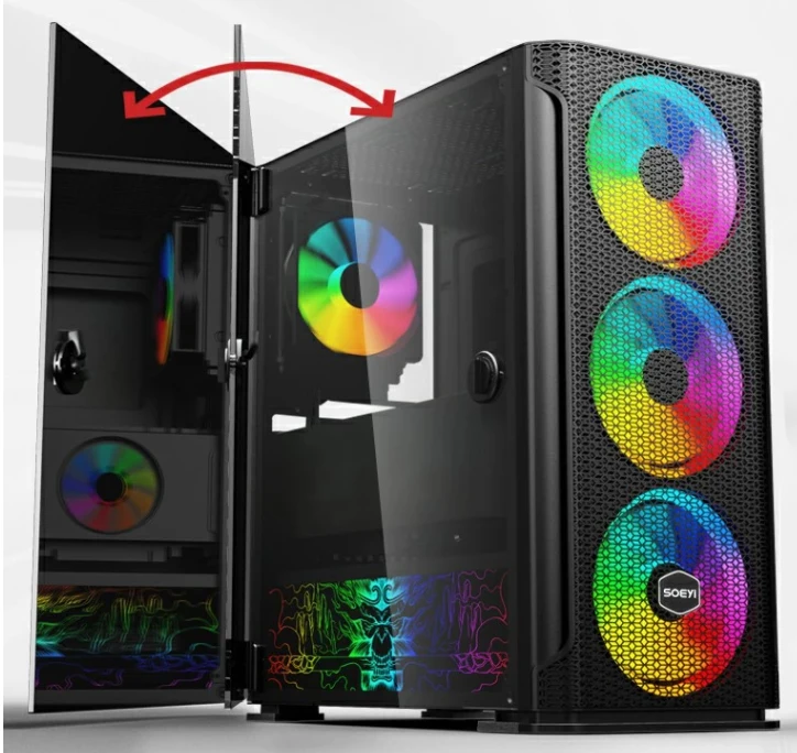 Desktop Rgb Gabinete Gamer Pc Accessories Cpu Cabinet Pc Case Gaming Computer