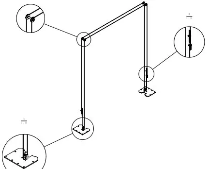 China  Low price automotive Hydraulic double column gantry lift two post car lifter for service station