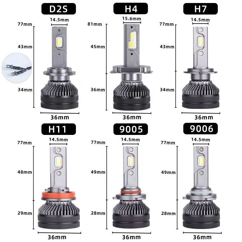 Super Bright T50 120W 24000 Lumens H7 Led Headlamp H11 Car Headlight light bulb Canbus Turbos Led H4