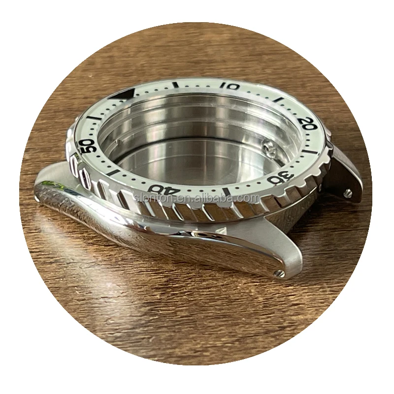 Slonton customize divers titanium watch case, custom logo watch case