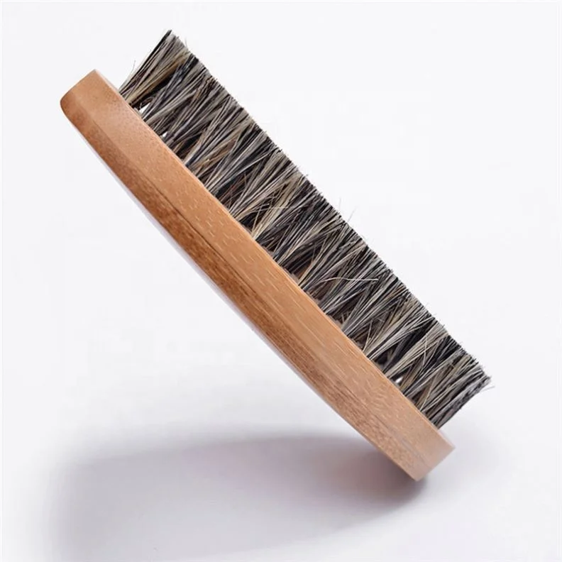 Natural Boar Bristle Beard Brush For Men Bamboo Face Massage That Works Wonders To Comb Beards and