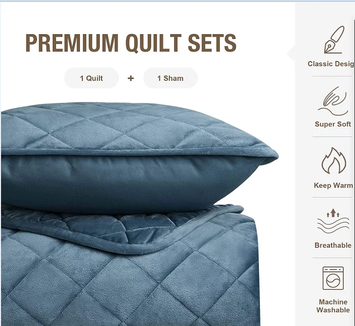 Yintex Bedding Lightweight Comforter Set for All Seasons - Deluxe Bedspread 3-Piece Set, Green Comforter Set with Sheets