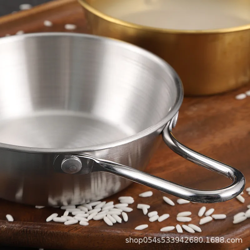 Korean Style Kimchi Bowl Stainless Steel Seasoning Bowl Korean Tableware Rice  Wine Bowl