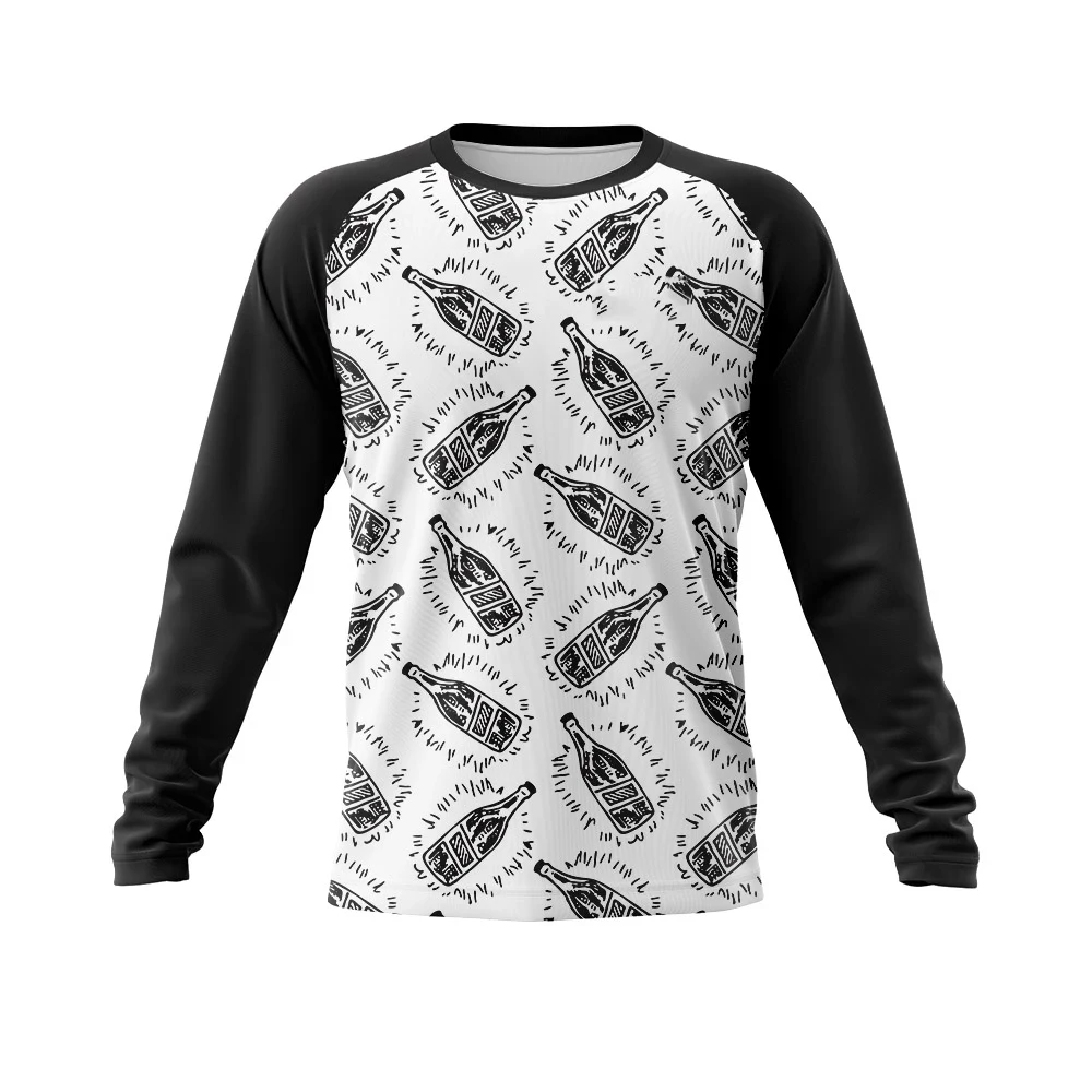 Custom Downhill Cycling Jerseys Quick Dry Long Sleeve MTB Jersey Wholesale Price Mountain Bike Jersey For Men