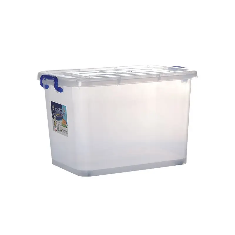 Wholesale Household Clear Organization Plastic Storage Box Bin with Wheels