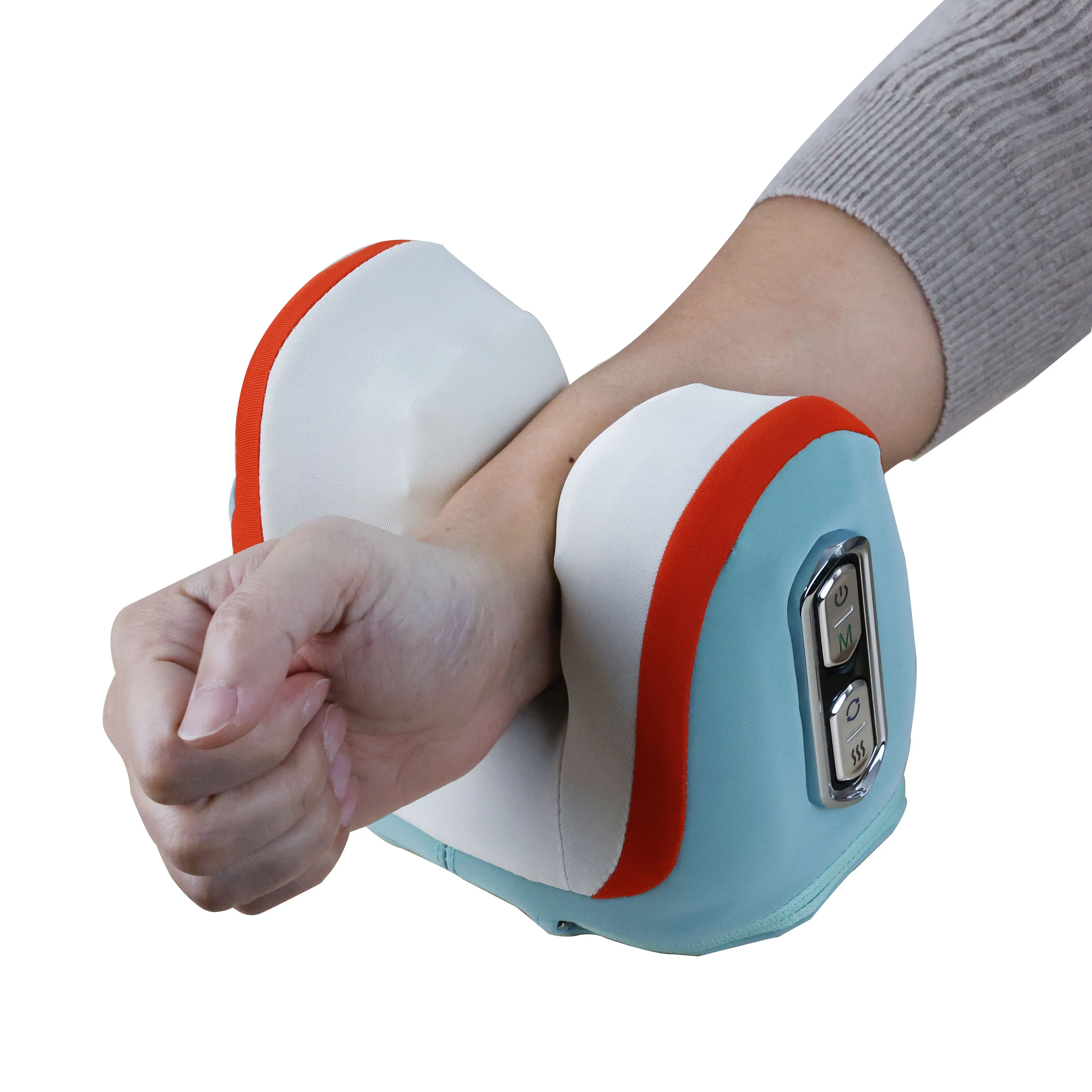 Cordless Massage Therapy Portable Finger Joint Hand Tool Massager Shiatsu Machine For Arthritis With Heat And Compression