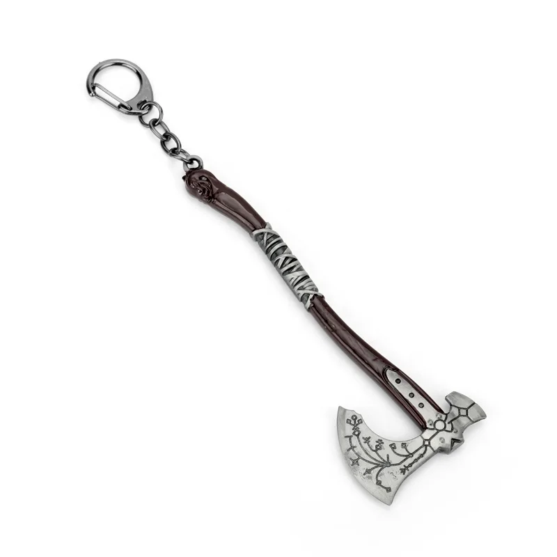 Wholesale God of War 4 Kratos Leviathan Axe Shape Keychain Fashion Key Ring