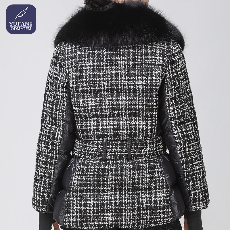 YuFan Customized Down Jacket Fashion Duster Coat Hooded Suede Coat Women Oversized Hooded Trench Jacket Winter And Warm Clothes