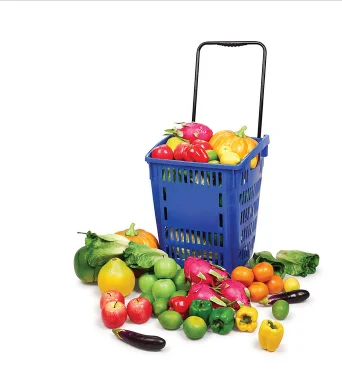 Hot Selling Plastic Baskets Supermarket Basket Plastic Hand Shopping Basket