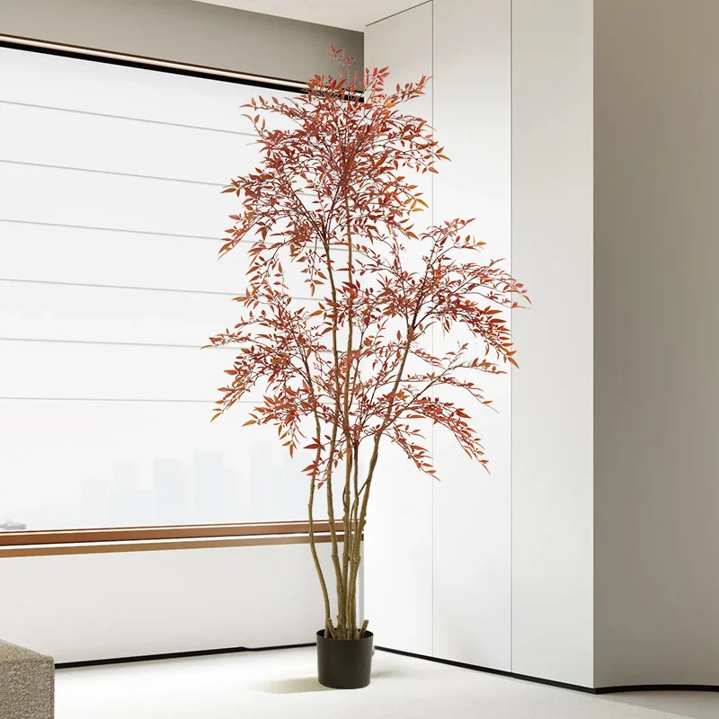 The hot-selling Nordic style artificial green plant Nantian bamboo potted artificial plant
