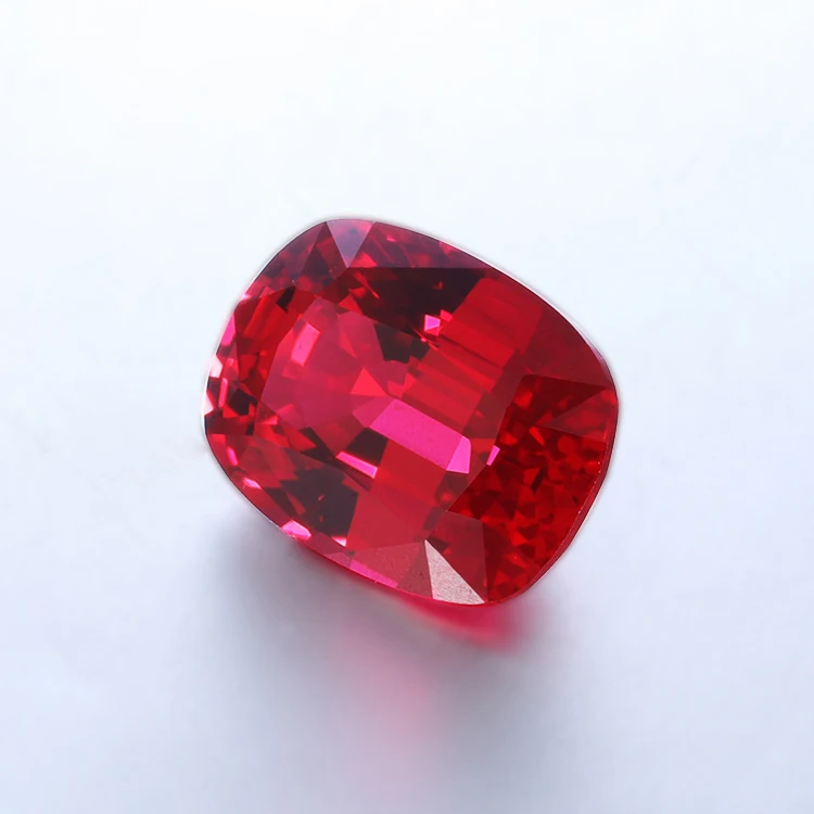 Сертификат, свободные камни в форме подушки, лабораторный рубин, шероховатый камень для золотых ювелирных изделий