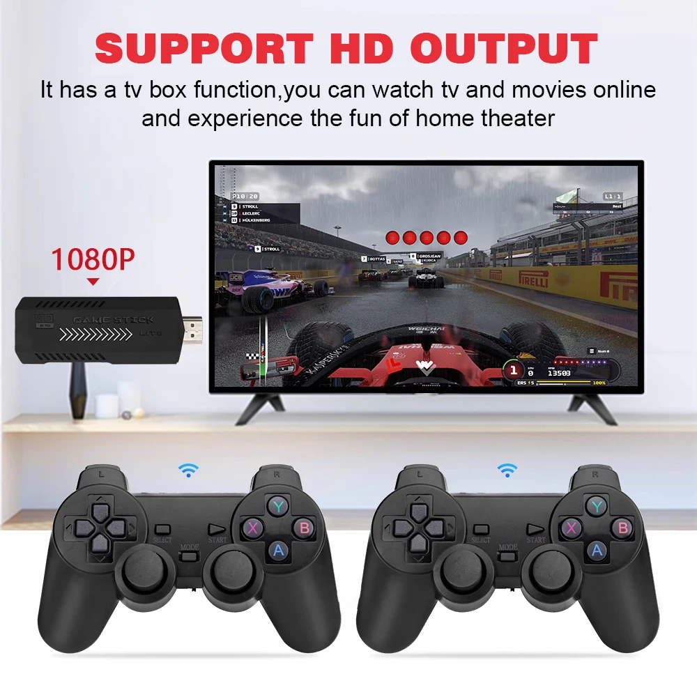 Игровой Стик X2 GD10 Plus мини игровой плеер Горячая 4K Ретро HD консоль 64 ГБ Встроенная в 30000 игр