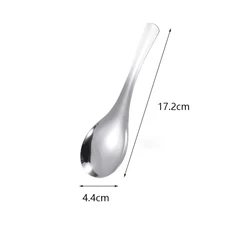 Wholesale Royal Thick Round 304 Stainless Steel Table Serving Dessert Rice Soup Spoon