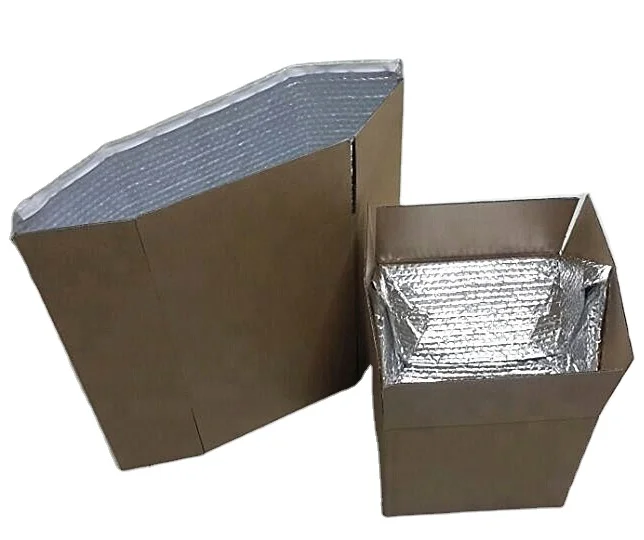 Insulated Foil Shipping Box Combines 3D Box Liner