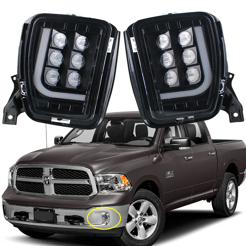 Оптовая продажа с завода противотуманные фары Dodge Ram 1500 2500 3500 13-17 светодиодные