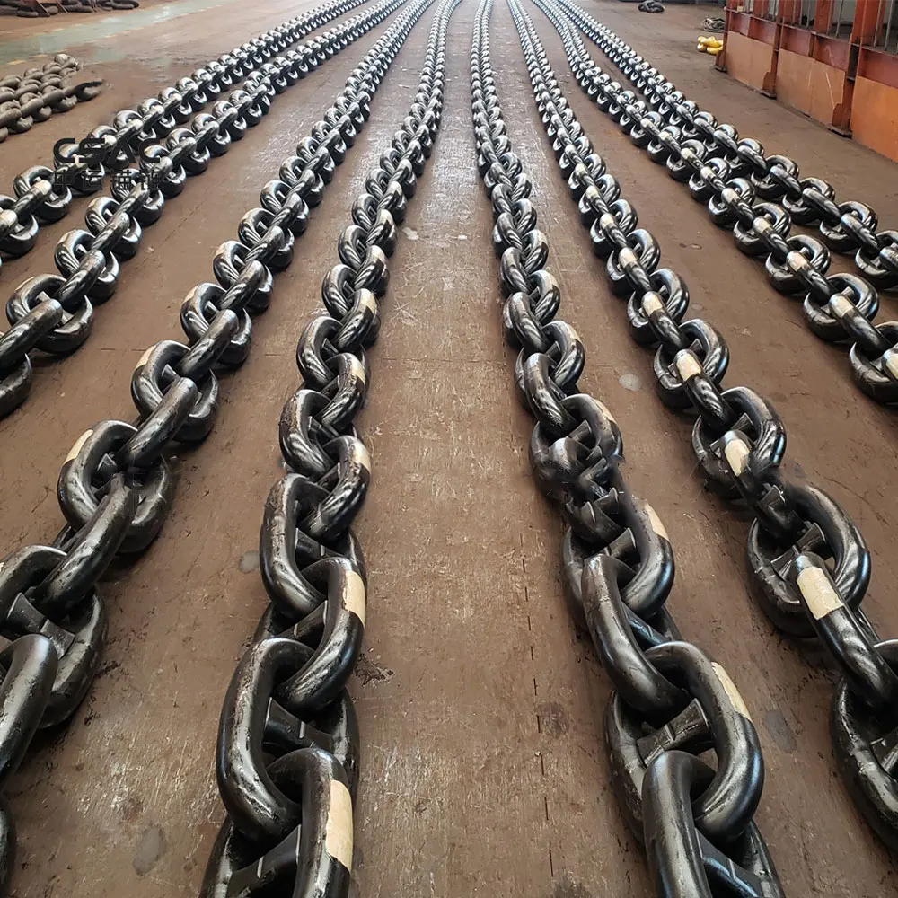 Good Quality 120mm Marine Studlink Anchor Chain with Certificate