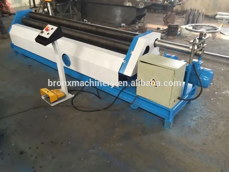 asymmetrical three roller metal plate sheet board  rolling bending machine device equipment