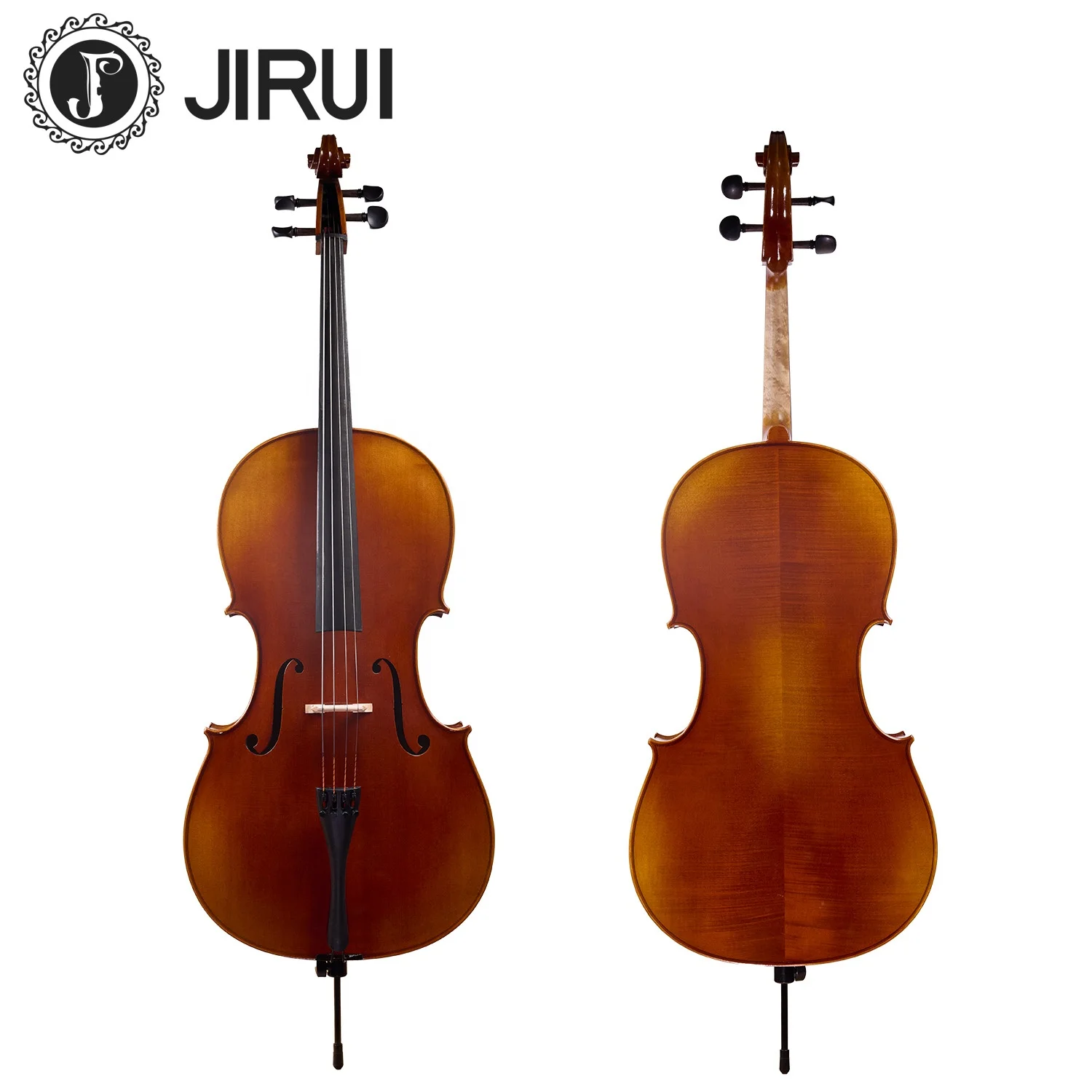 Top sale High quality Cello Handmade Brazil Wood Cello Nice flamed maple Advanced European 1/8 cello 4/4 grade B Standard Golden