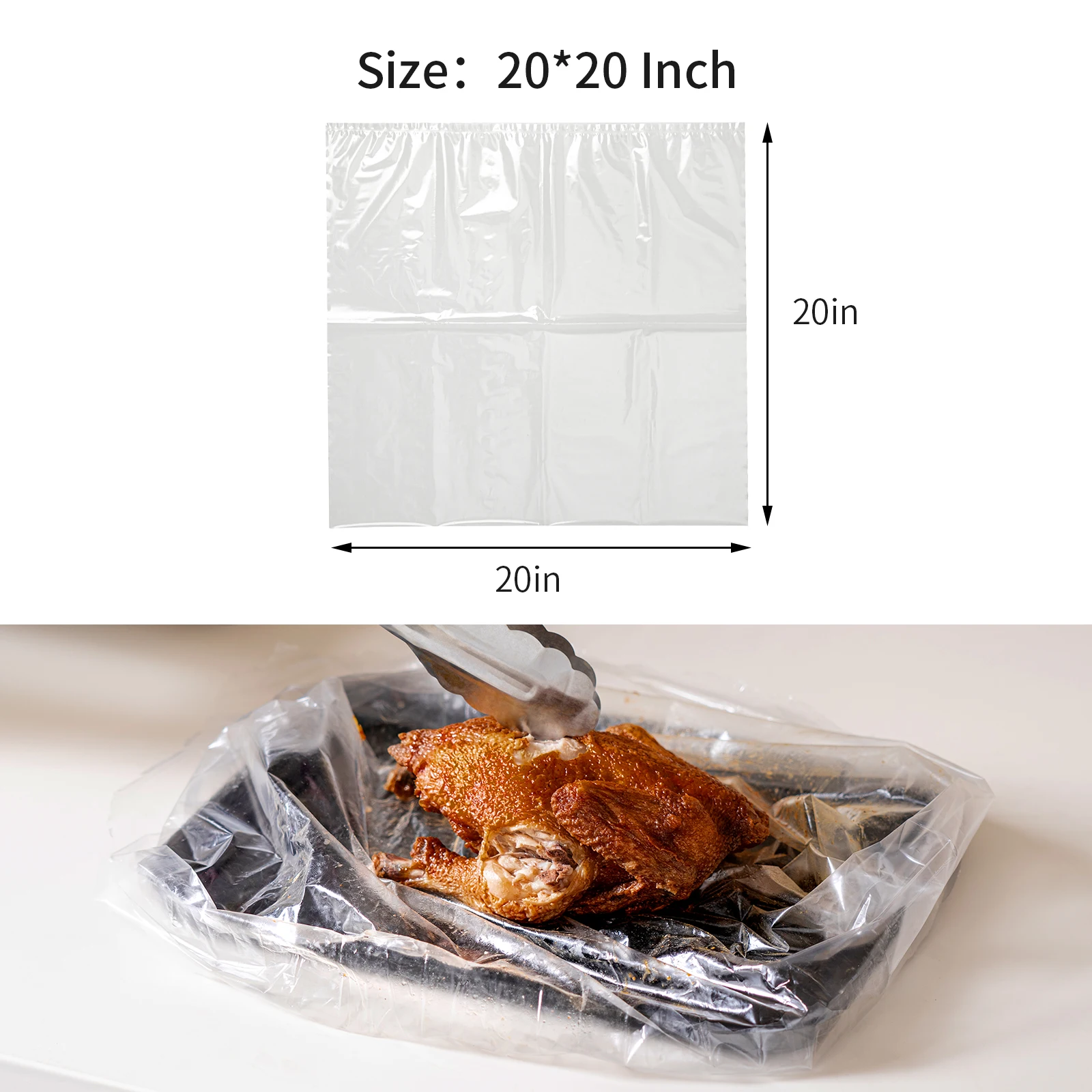 food grade no smells  Heat Resistance Plastic Chicken meat Oven Bag PET Nylon Rolls Roasting Oven turkey pouch