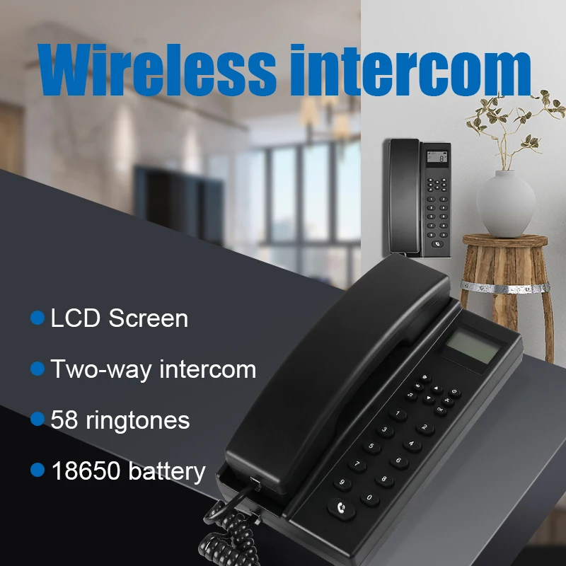 High Quality Large Range Wireless Two Way House Intercom System for Home Offices Apartment in Building