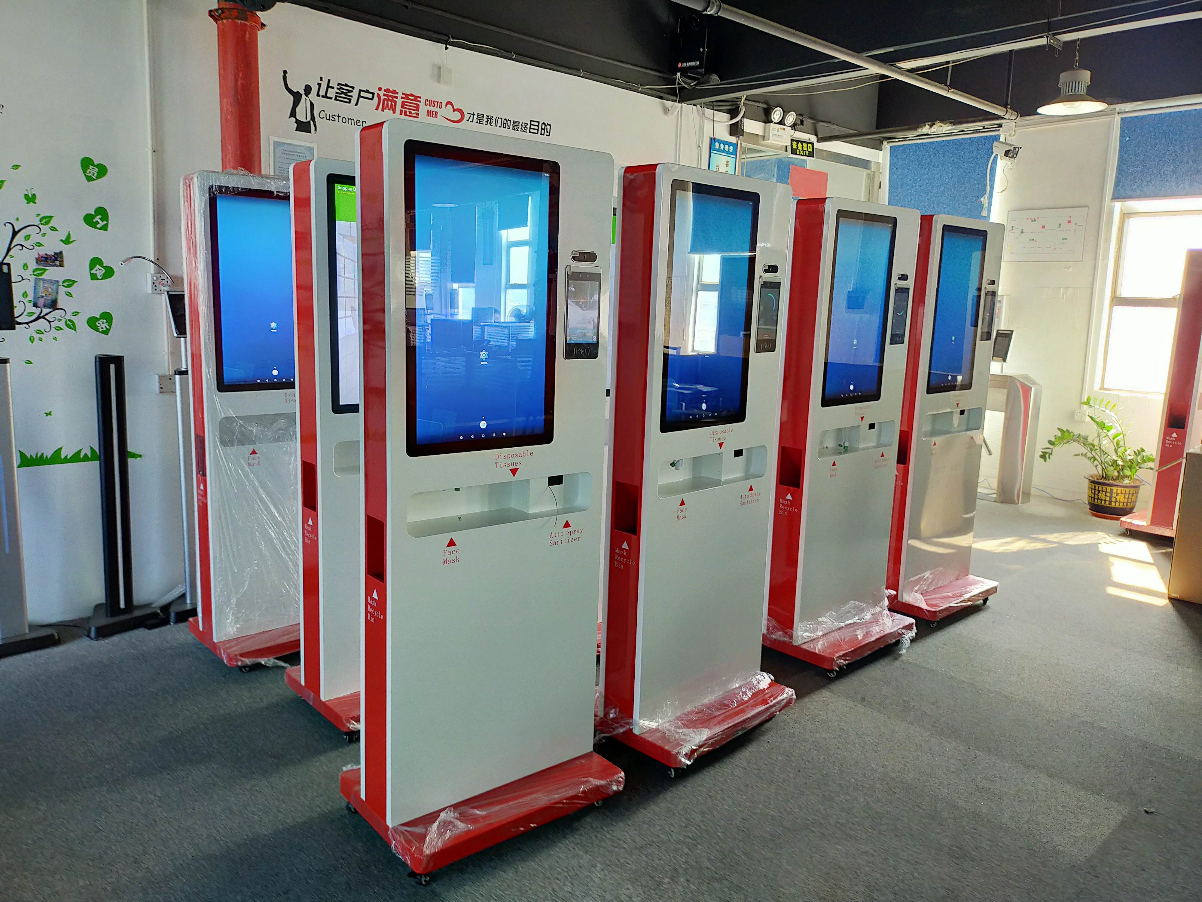  32 дюймов digital signage реклама плеер держатель для дезинфицирующего средства рук автомат ткани
