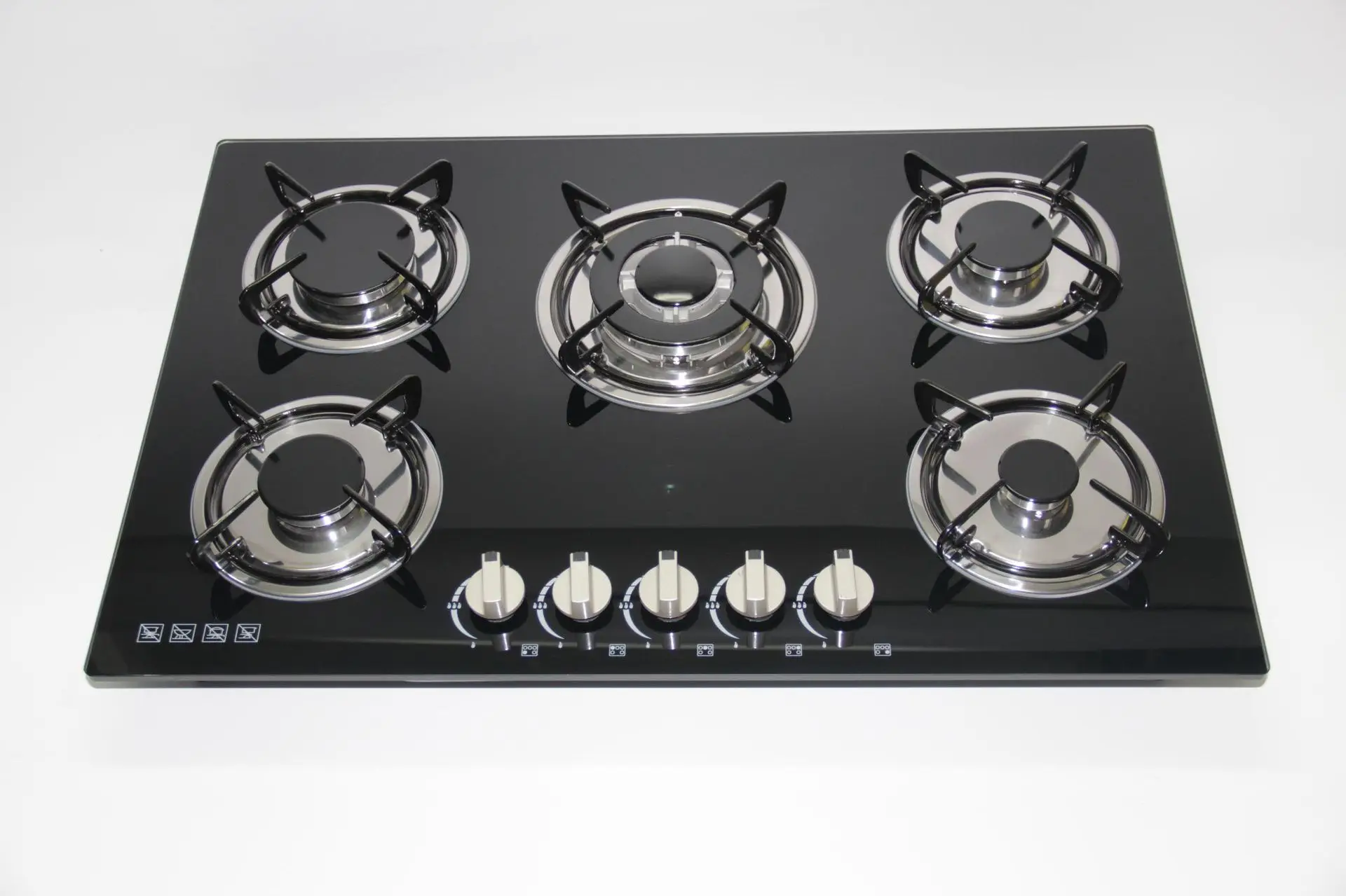 Popular Manufacturer China Gas Stove Household Built In 5 Burner Gas Hob with 5 wok burner