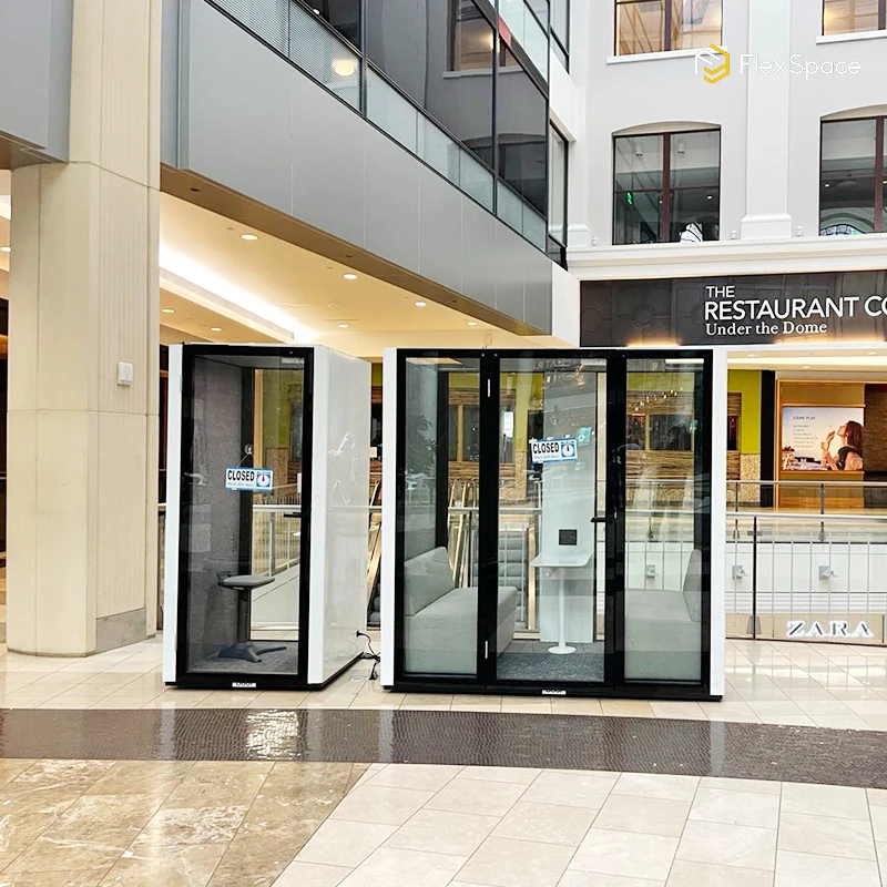 Flexspace office  Booth Sound Isolation Private Indoor  Office pod School One Person Sound Proof Booth