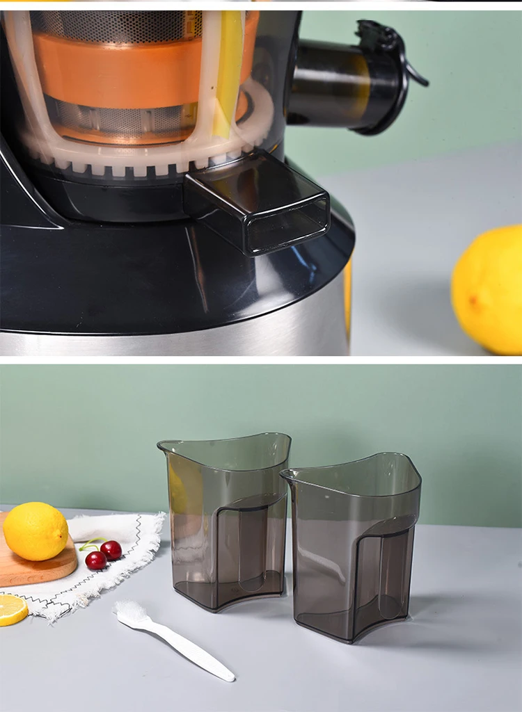 2022 Modern Stainless Steel Smoothie Commercial Masticating Juicer Cold Press Slow Extractor