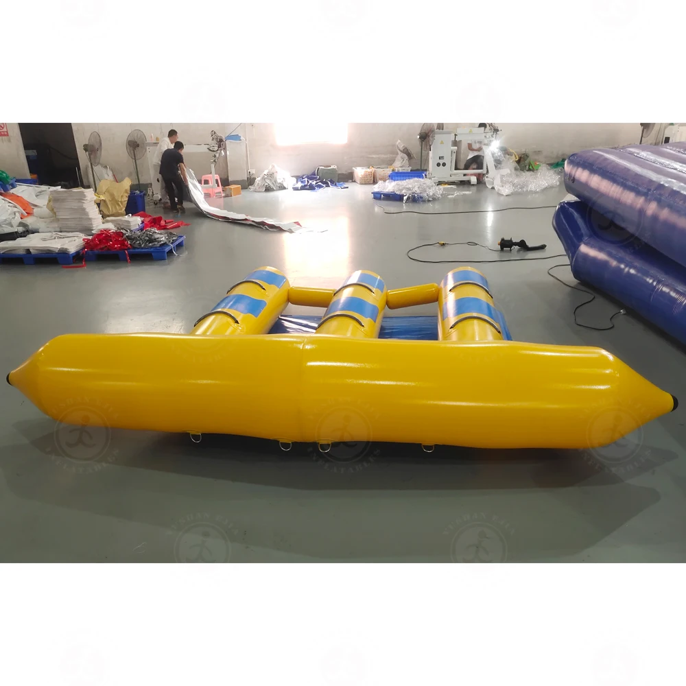 Customized Inflatable Banana Boat Inflatable Banana Flying Fish Airtight Pvc Fly Fish For Sale