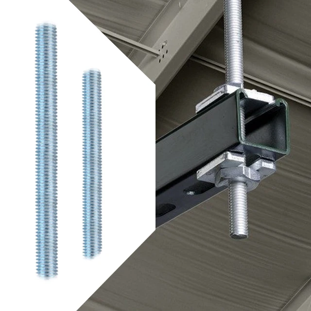 Threaded rod ASTM A193 stud Zinc Plated B7 Stud Bolt with ASTM A194 2H heavy nut