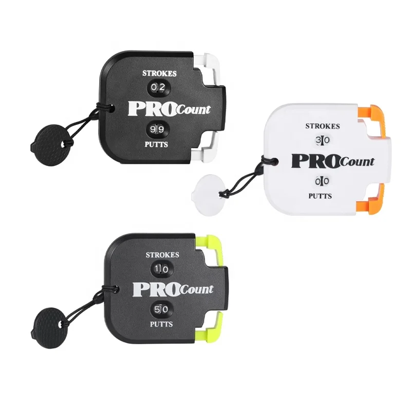 High Quality 3pcs Golf Score Counter Mini Stroke Scoring Keeper