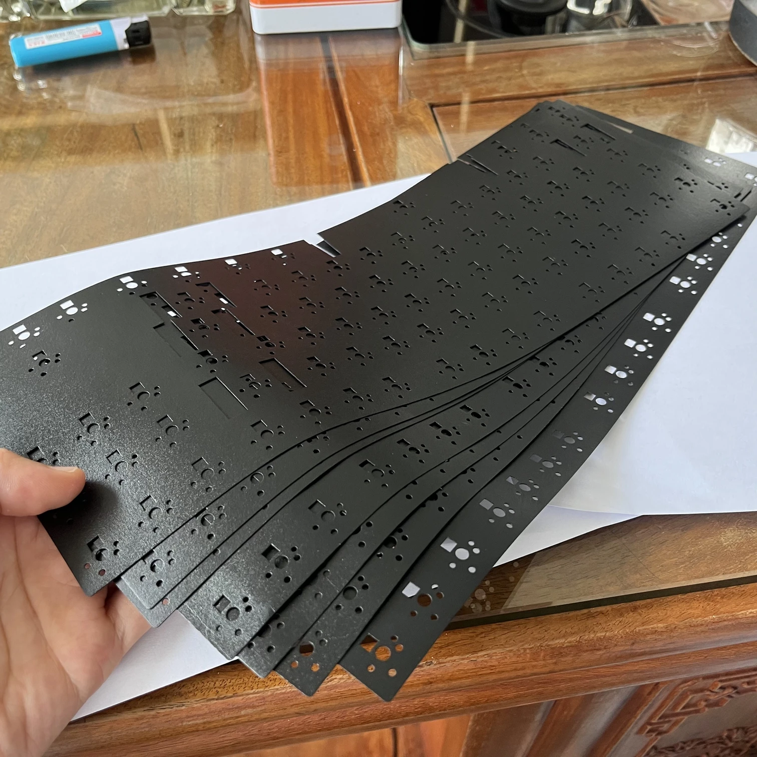 Customized Rogers 4701 foam die cut Foam Gasket Keyboard PCBCushion Pe Keyboard Plate