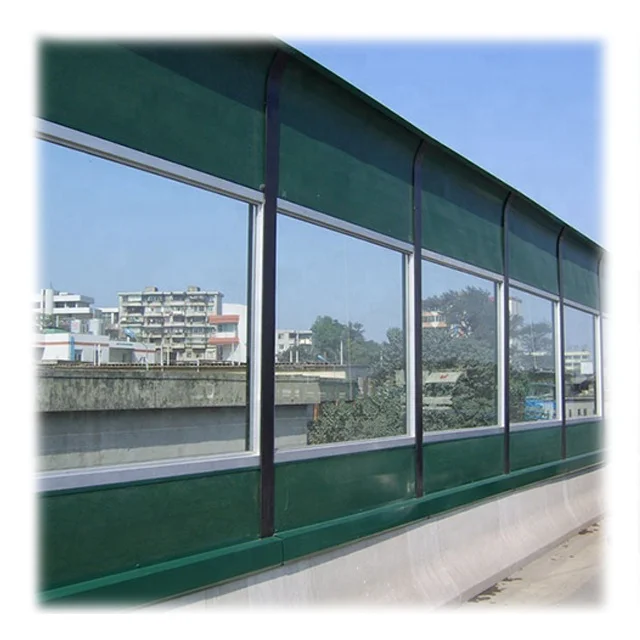 Clear vinyl sound barrier noise control bridge noise barrier panels