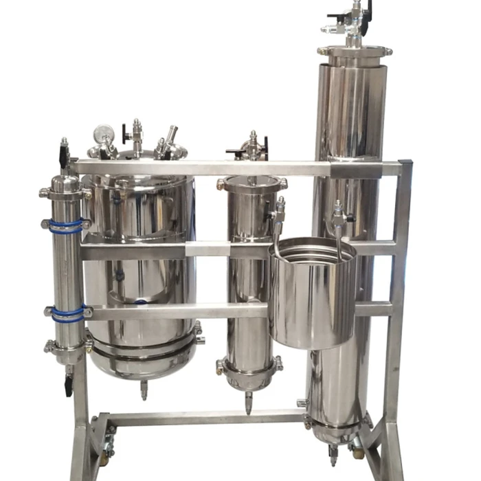 Pilot  scale  column extractor 20L 50L 100L for hemp oil extraction processing machines