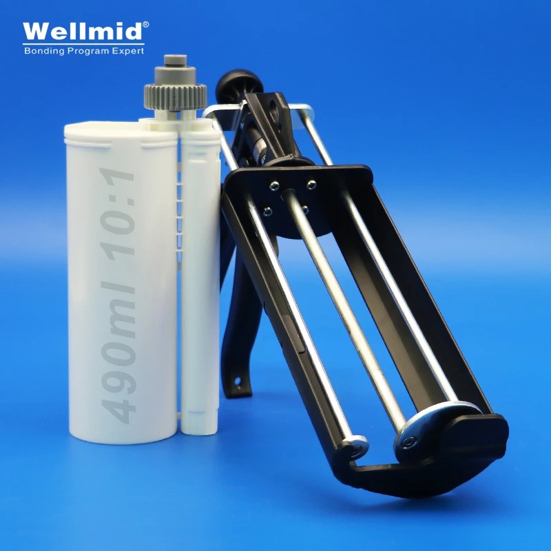 490ML 10:1 Epoxy Adhesives Dispensing Gun 2K Kit Portable Double Tube Mixing Dispenser Loctite ARALDITE 3M Cartridge AB Glue Gun