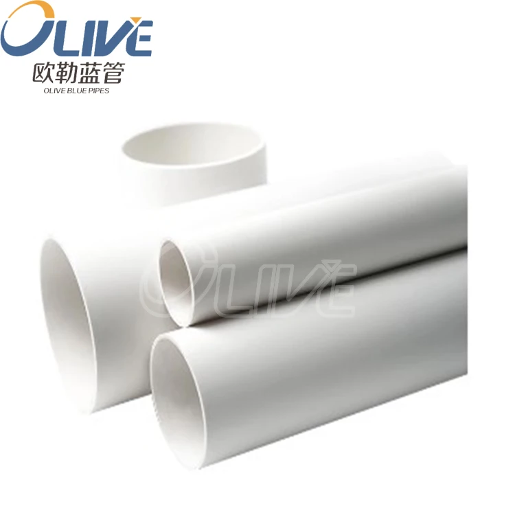 China Supply Clear Sch80 Pvc Pipe Pvc Conduit Pipe 110mm High Quality Upvc Flared Yubes