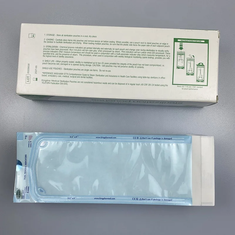 Self Sealing Sterilization Pouch Sterile Pouch sterilizer for Medical  and Dental Packaging