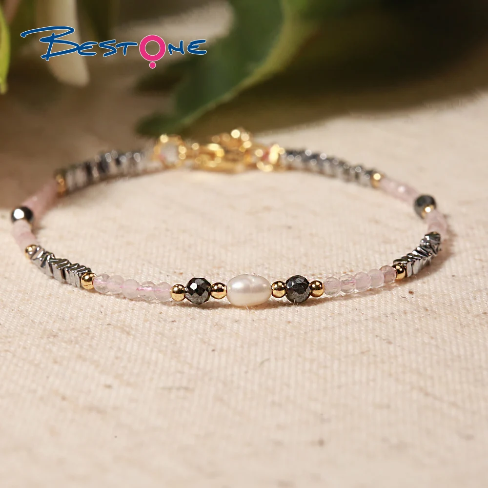 New Design Natural Stone Agate Turquoise Beaded Bracelet Classic Style Stainless Steel Ball Pattern Women Gift