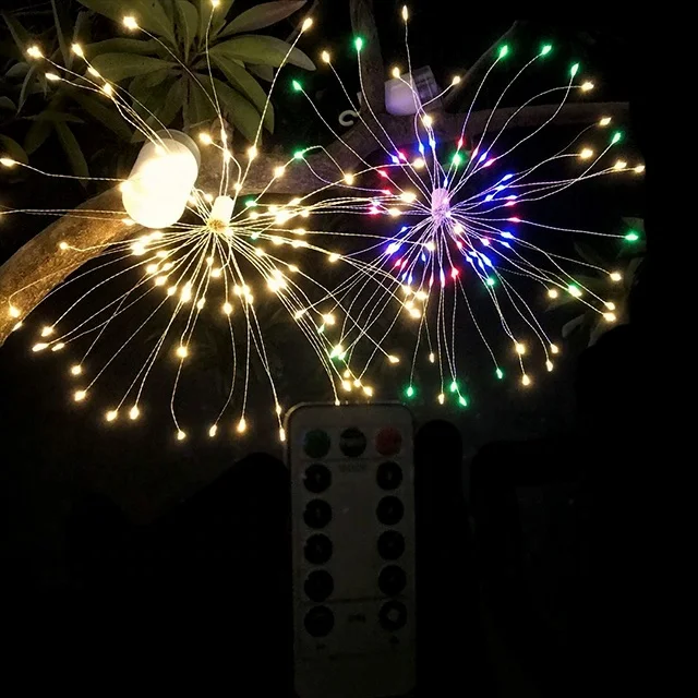 120L LED Fairy Starburst Branch Light with remote 150 Warm White Decorative Home Xmas Wedding