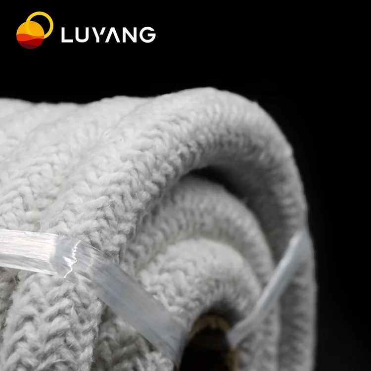  Промышленный огнеупорный текстиль LUYANGWOOL 1260 керамическое волокно круглый плетеный