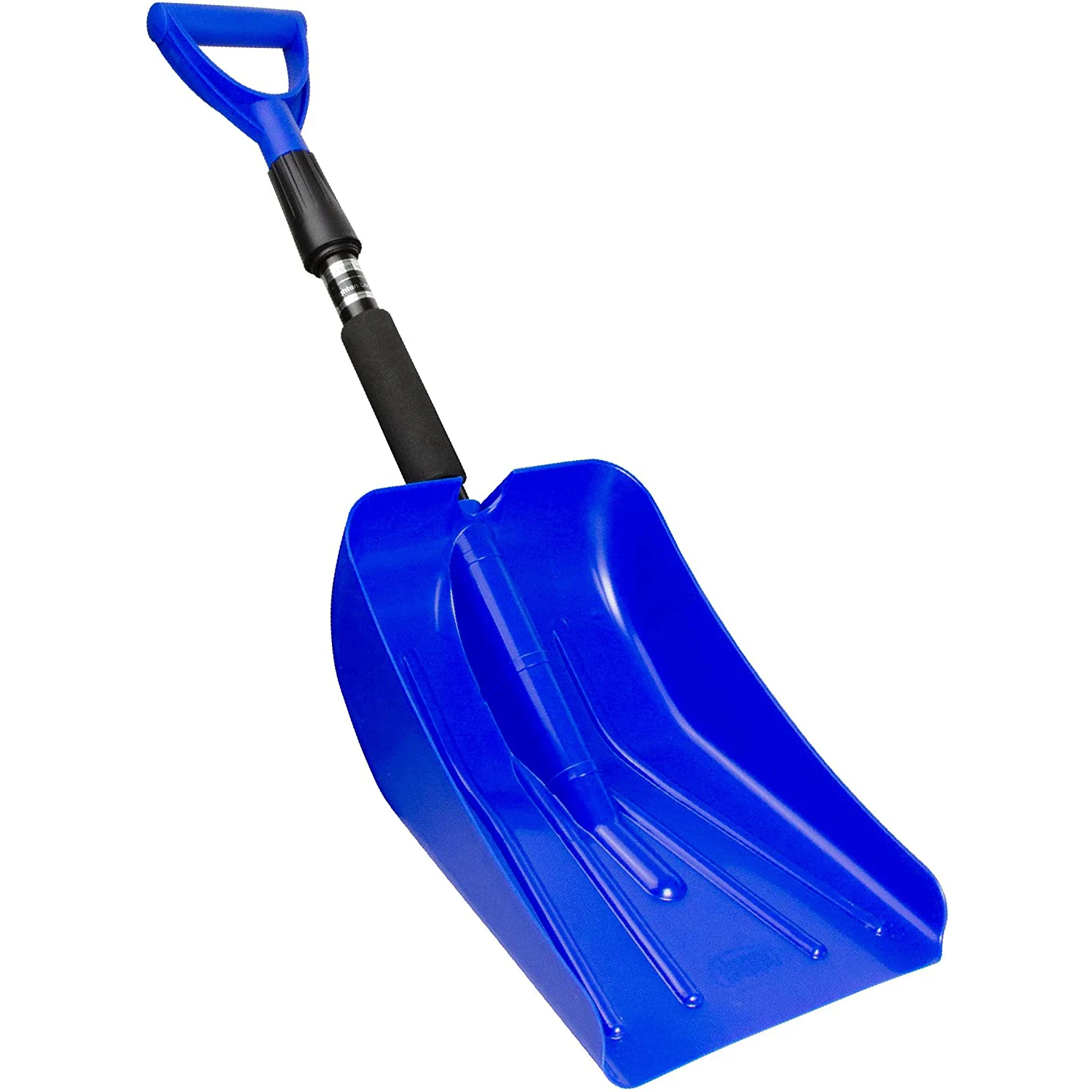 Retractable, Removable Snow Shovel with ice Scraper and Foam Handle, Suitable for Windshield Windows of Cars, SUVs and Trucks