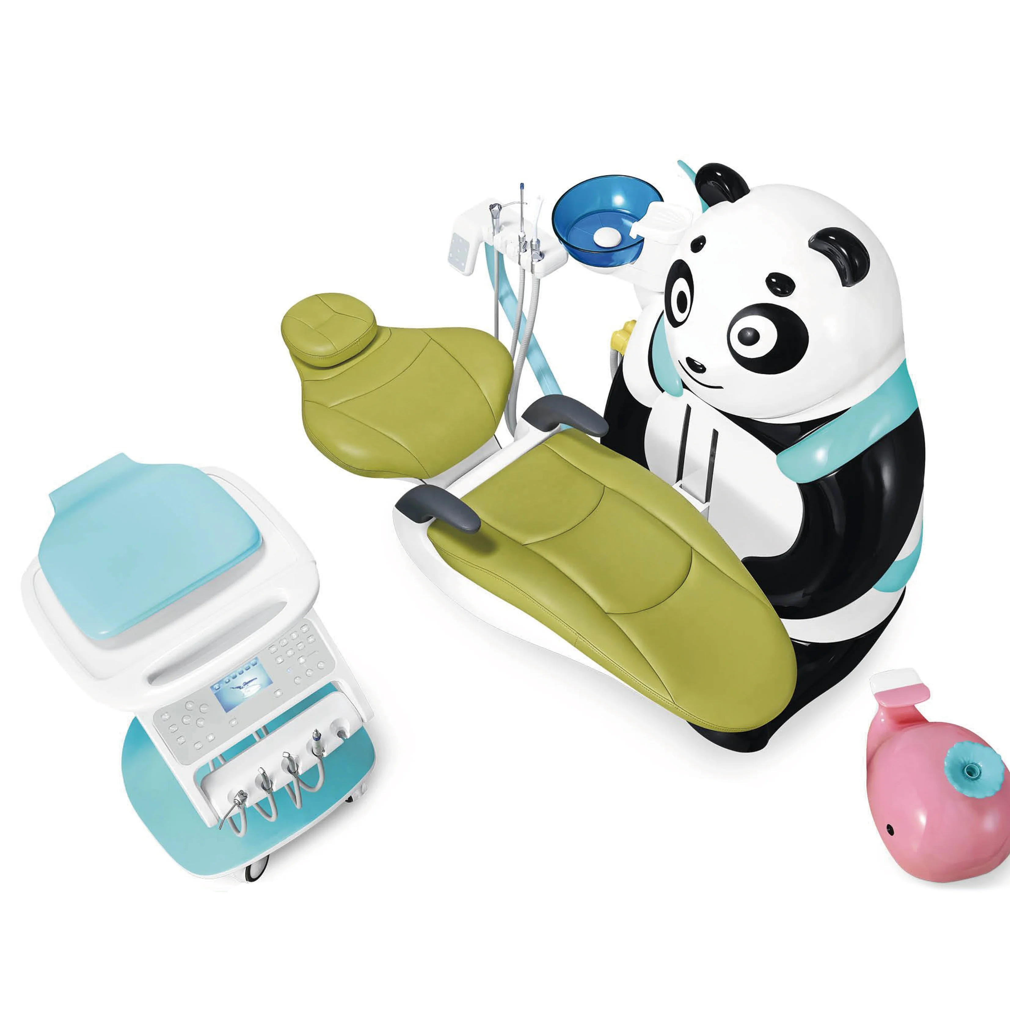 IN-M639 Cute comfortable Panda children dental chair ocean style dental chair