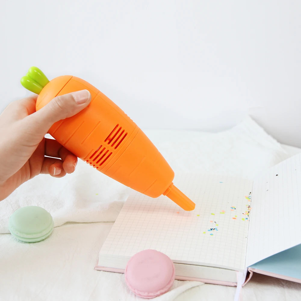 popular USB rechargeable desk mini handheld Carrot portable vacuum cleaner