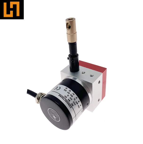 4-20mA output 600mm range wire cable drawing string potentiometer linear position  analog sensor