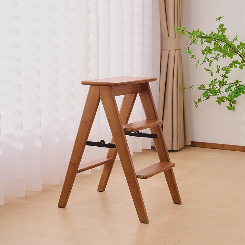 AiLiKEA PLANT HOT SALE OEM&ODM CUSTOMIZED Step Stool Standing Folding with  Bamboo Tower Adjustable For Child Learning